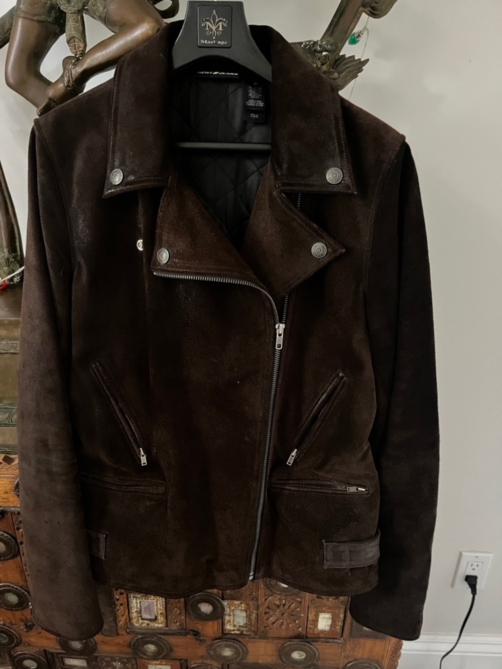 DKNY Vintage Suede biker - Very warm quilted lining